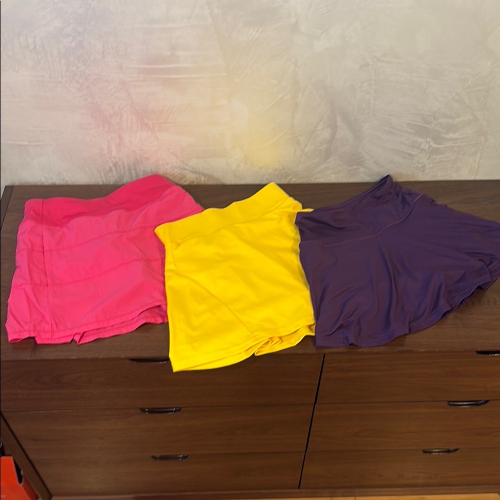 Women's Skirt Collection - Pink, Yellow, and Purple